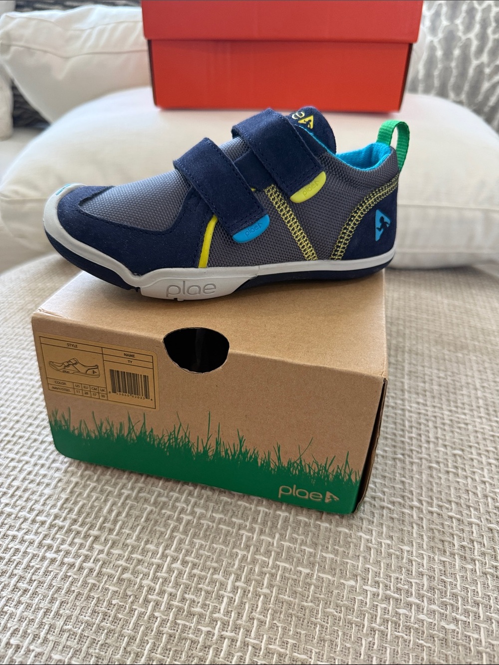 Plae Kids' Navy/ Steel TY Sneakers